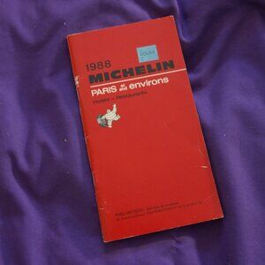 Vintage 1988 Michelin PARIS et environs Hotels-Restaurants ISBN 2.06.006.888-6